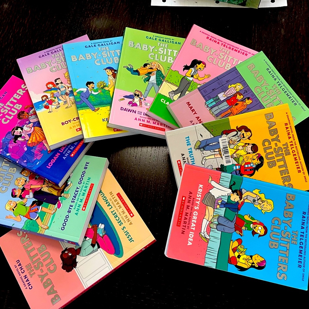 Set of Babysitter’s Club graphic novels for middle schoolers.